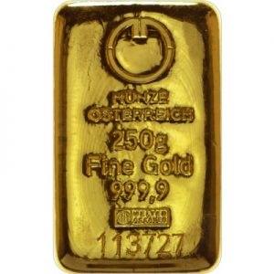 Zlatna poluga 250 g Münze Österreich