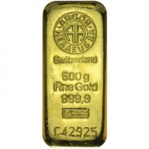 Zlatna poluga 500 g (Argor Heraeus)