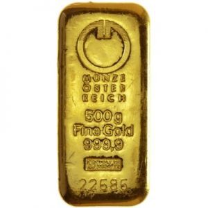 Zlatna poluga 500 g Münze Österreich