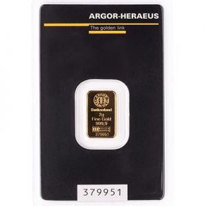 Zlatna poluga 2 g (Argor Heraeus)
