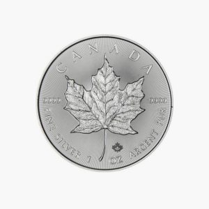 Kanadski javor list 1 unca srebro