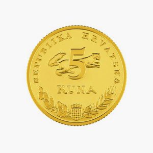 Prigodni zlatni kovani novac Pet kuna