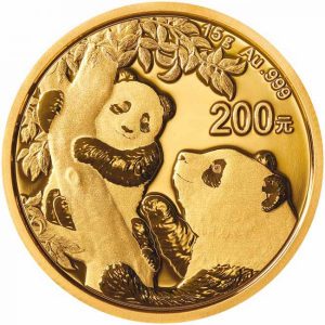 Kineski zlatnik Panda 15 g 27mm